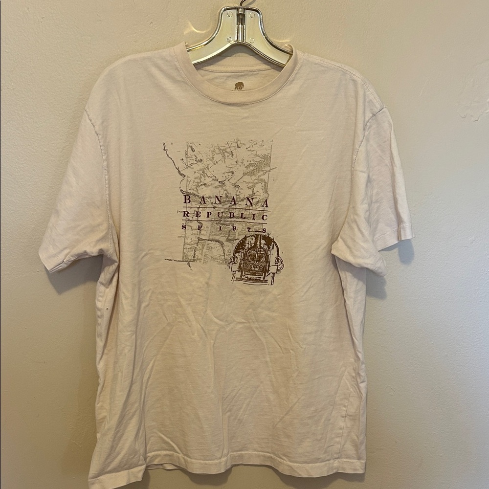Banana Republic Off-White Graphic Tee